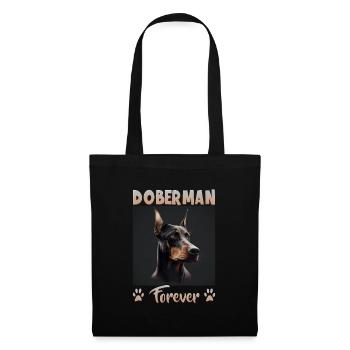 Dog saying Doberman design for dog lovers - Tote Bag - black - Front