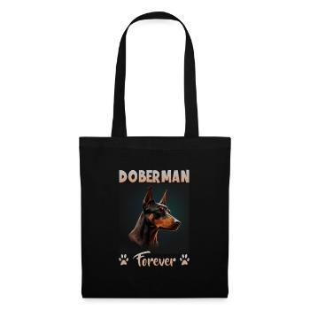 Dog saying Doberman design for dog lovers - Tote Bag - black - Front