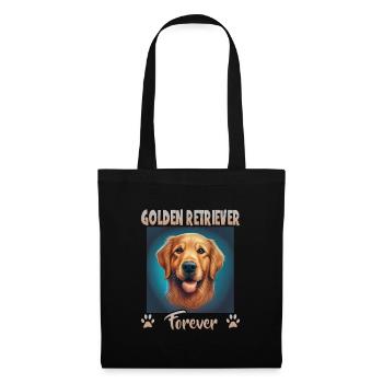 Hunde Spruch Golden Retriever Design - Stoffbeutel - Schwarz - Vorne