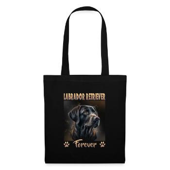 Hunde Spruch Labrador Retriever Design für - Stoffbeutel - Schwarz - Vorne