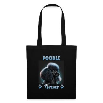 Dog Saying Caniche Design pour les amoureux des chiens - Sac en tissu - noir - Devant