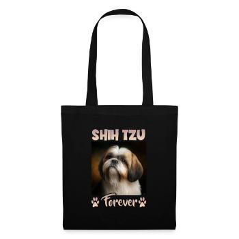 Dog Saying Shih Tzu Design pour les amoureux des chiens - Sac en tissu - noir - Devant