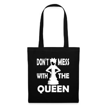 Chess Player Pieces Chess Mat Set Queen - Tote Bag - black - Front