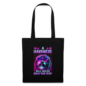 Hunde Spruch Havaneser Design für Hundeliebhaber - Stoffbeutel - Schwarz - Vorne