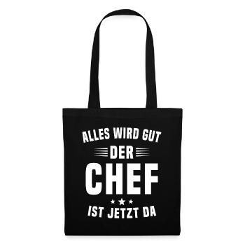 Tout va bien le maître est maintenant là artisanat - Sac en tissu - noir - Devant
