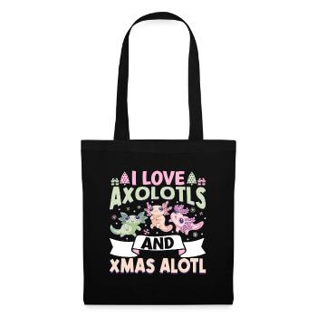 Axolotl Christmas - Tote Bag - black - Front