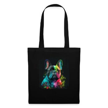 Chiens Français Bulldog Amateurs de chiens - Sac en tissu - noir - Devant