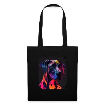 Chien disant Dogue allemand pour les amoureux des chiens - Sac en tissu - noir - Devant