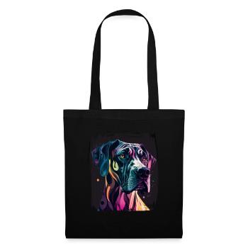 Chien disant Dogue allemand pour les amoureux des chiens - Sac en tissu - noir - Devant