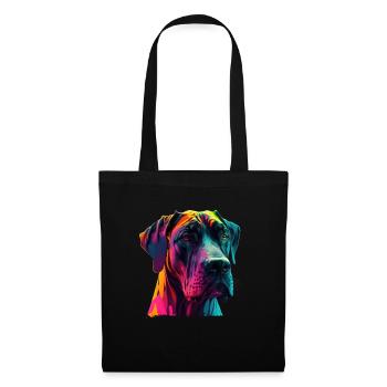 Chien disant Dogue allemand pour les amoureux des chiens - Sac en tissu - noir - Devant