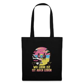 Valentinstag Geschenke Liebhaber Und Paare Designs - Stoffbeutel - Schwarz - Vorne