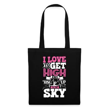 Rise up to the sky - Aerial Yoga - Tote Bag - black - Front