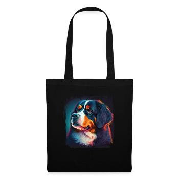 Chiens Bouvier Bernois Amoureux des chiens - Sac en tissu - noir - Devant