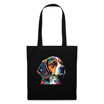 Dog Saying Beagle Design pour les amoureux des chiens - Sac en tissu - noir - Devant