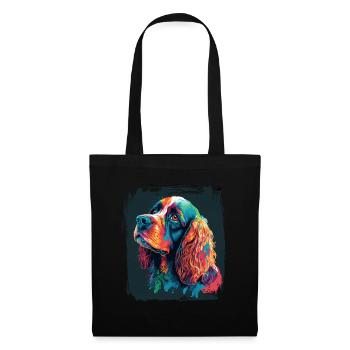 Dog saying Cocker Spaniel pour les amoureux des chiens - Sac en tissu - noir - Devant