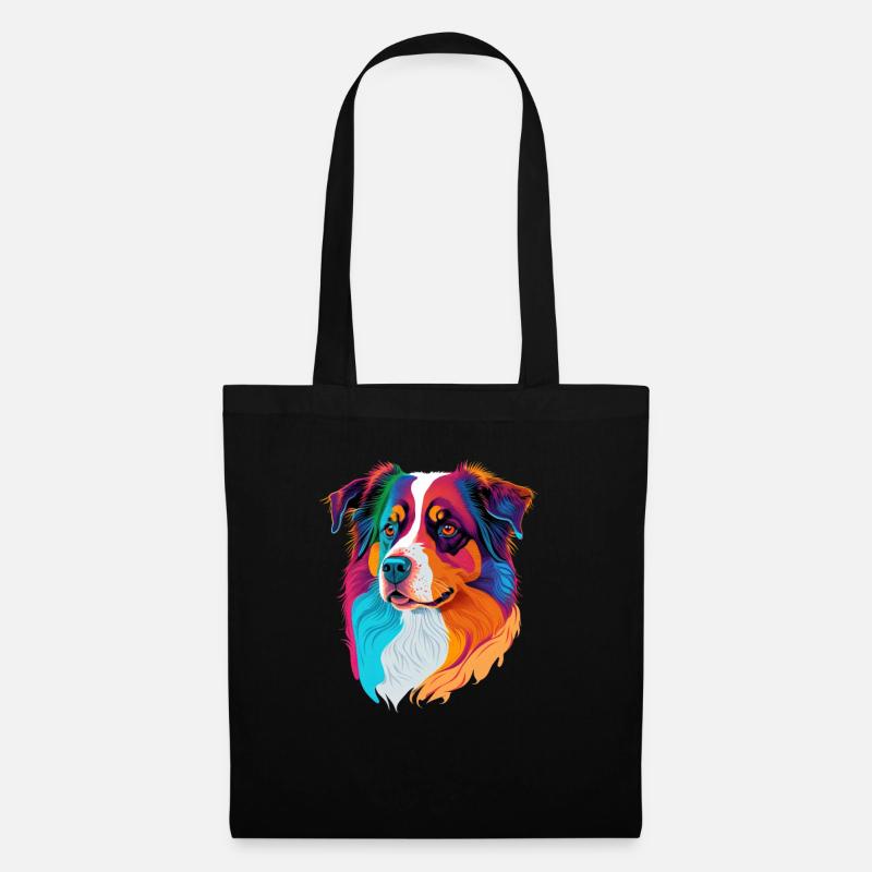 Hunde Australian Shepherd Hundeliebhaber Aussie - Stoffbeutel - Schwarz