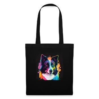 Hunde Spruch Border Collie Design - Stoffbeutel - Schwarz - Vorne