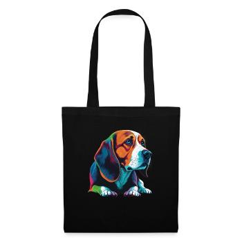 Dog Saying Beagle Design pour les amoureux des chiens - Sac en tissu - noir - Devant