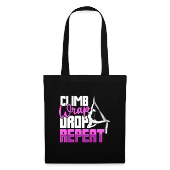 Climb Wrap Drop Repeat - Yoga aérien - Sac en tissu - noir - Devant