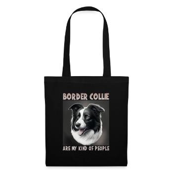 Dog Saying Border Collie Design - Tote Bag - black - Front