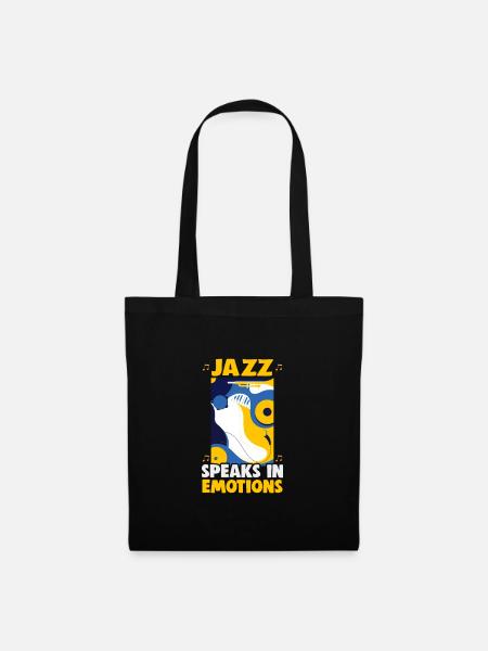Jazz Music Orchestra Musicians - Tote Bag - black