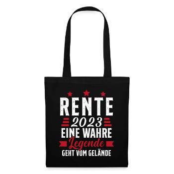 La légende prend sa retraite Cadeau retraité 2023 - Sac en tissu - noir - Devant