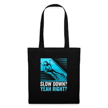 Skiers slow down? yes right? Ski - Tote Bag - black - Front