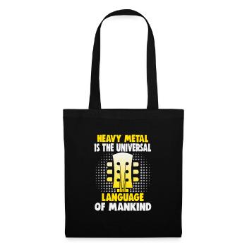 Heavy metal musicians in a band hard rock music - Tote Bag - black - Front