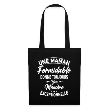 Maman formidable donne Mémère Exceptionnelle - Sac en tissu - noir - Devant