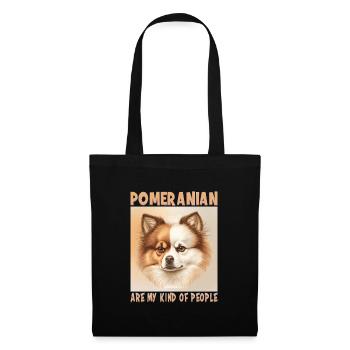 Dog saying Poméranie design pour les amoureux des chiens - Sac en tissu - noir - Devant