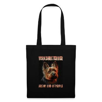 Dog Saying Yorkshire Terrier Design pour - Sac en tissu - noir - Devant