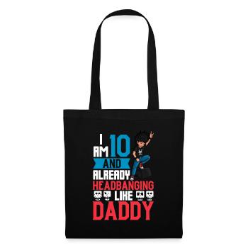 I'm 10 - Young Rocker - Tote Bag - black - Front