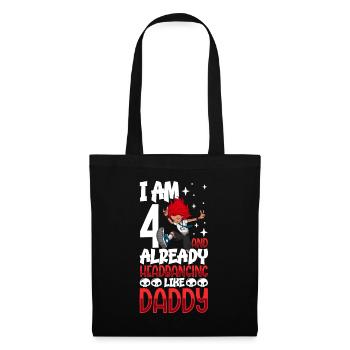 I'm 4 - Girl Rocker - Tote Bag - black - Front