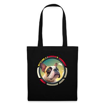 Chiens Français Bulldog Amateurs de chiens - Sac en tissu - noir - Devant