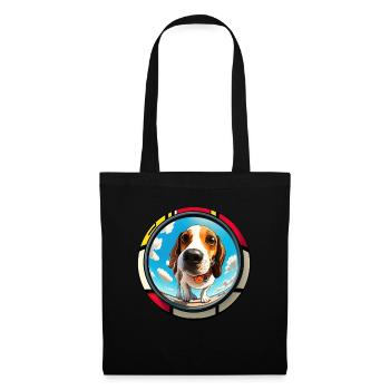 Dog Saying Beagle Design pour les amoureux des chiens - Sac en tissu - noir - Devant