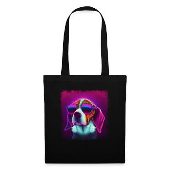 Dog Saying Beagle Design pour les amoureux des chiens - Sac en tissu - noir - Devant