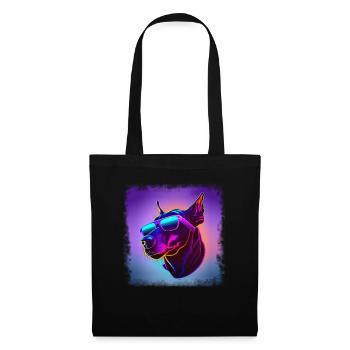 Dog saying Doberman design pour les amoureux des chiens - Sac en tissu - noir - Devant