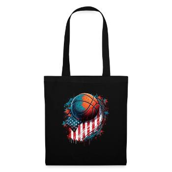 American Patriotic USA Design - Tote Bag - black - Front