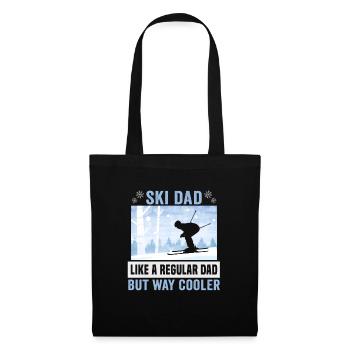 Ski dad like a regular dad but way cooler Ski - Stoffbeutel - Schwarz - Vorne