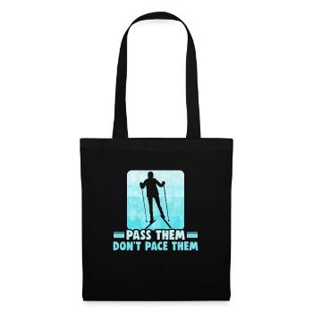 Cross-country skiers Biathlon Cross-country skiers - Tote Bag - black - Front