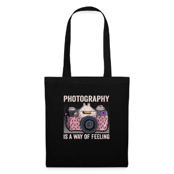 La photographie est une façon de ressentir le photographe - Sac en tissu - noir - Devant