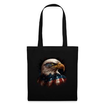 American Patriotic USA Design - Tote Bag - black - Front