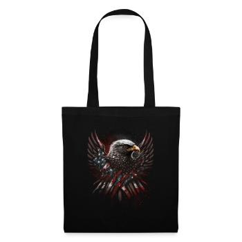 American Patriotic USA Design - Tote Bag - black - Front