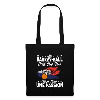 le basket ball Est Une Passion Cadeau - Sac en tissu - noir - Devant