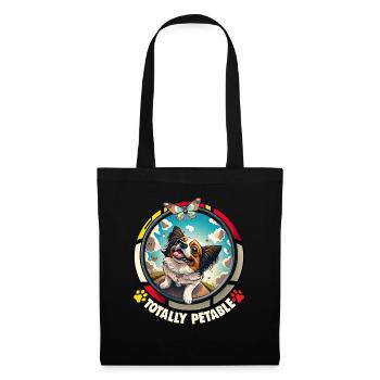 Dog Saying Papillon Design for Dog Lovers - Tote Bag - black - Front
