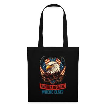 American Patriotic USA Design - Tote Bag - black - Front