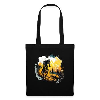 Conception cool de descente de VTT pour les fans de VTT - Sac en tissu - noir - Devant