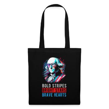 American Patriotic USA Design - Sac en tissu - noir - Devant
