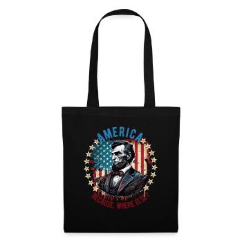 American Patriotic USA Design - Tote Bag - black - Front