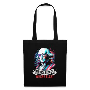 American Patriotic USA Design - Tote Bag - black - Front